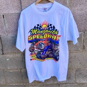 Vintage 90s Manzanita Speedway Phoenix Arizona Racing Shirt Large